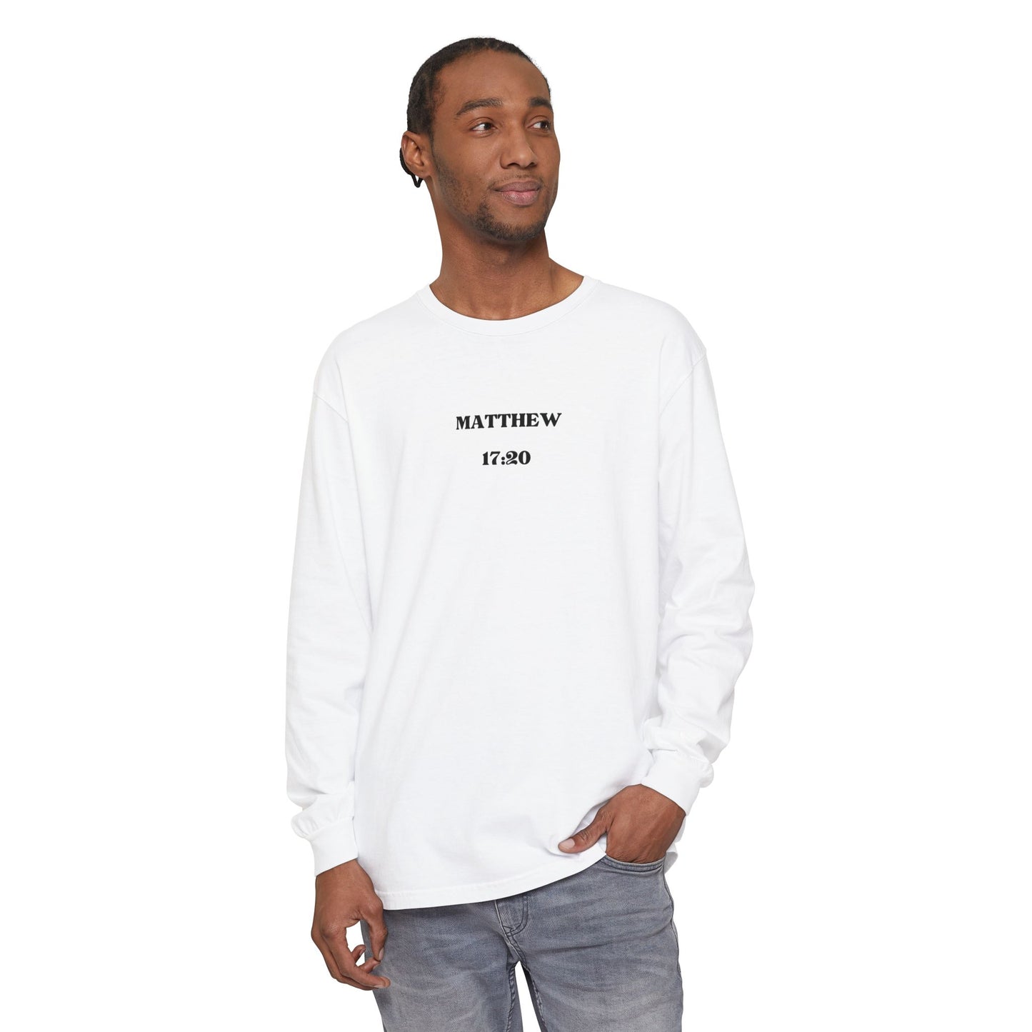 Let Your Light Shine Long Sleeve Tee (Matthew 17:20)