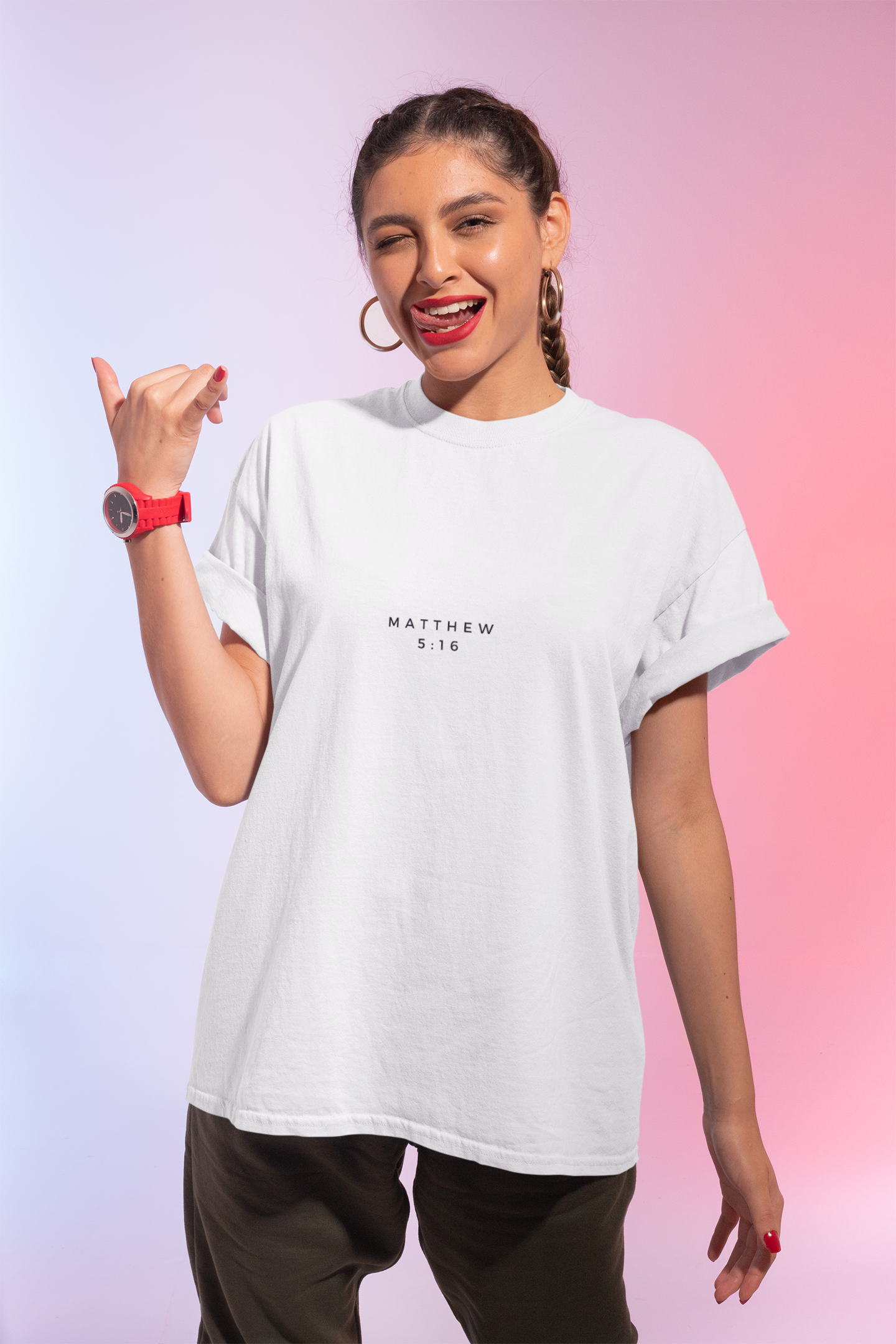 Let Your Light Shine Tee (Matthew 5:16)