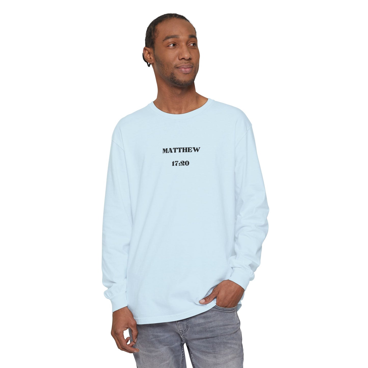 Let Your Light Shine Long Sleeve Tee (Matthew 17:20)