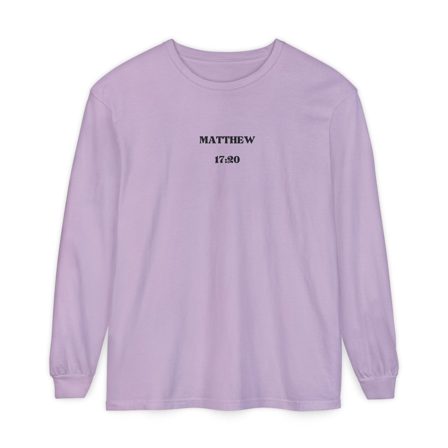 Let Your Light Shine Long Sleeve Tee (Matthew 17:20)