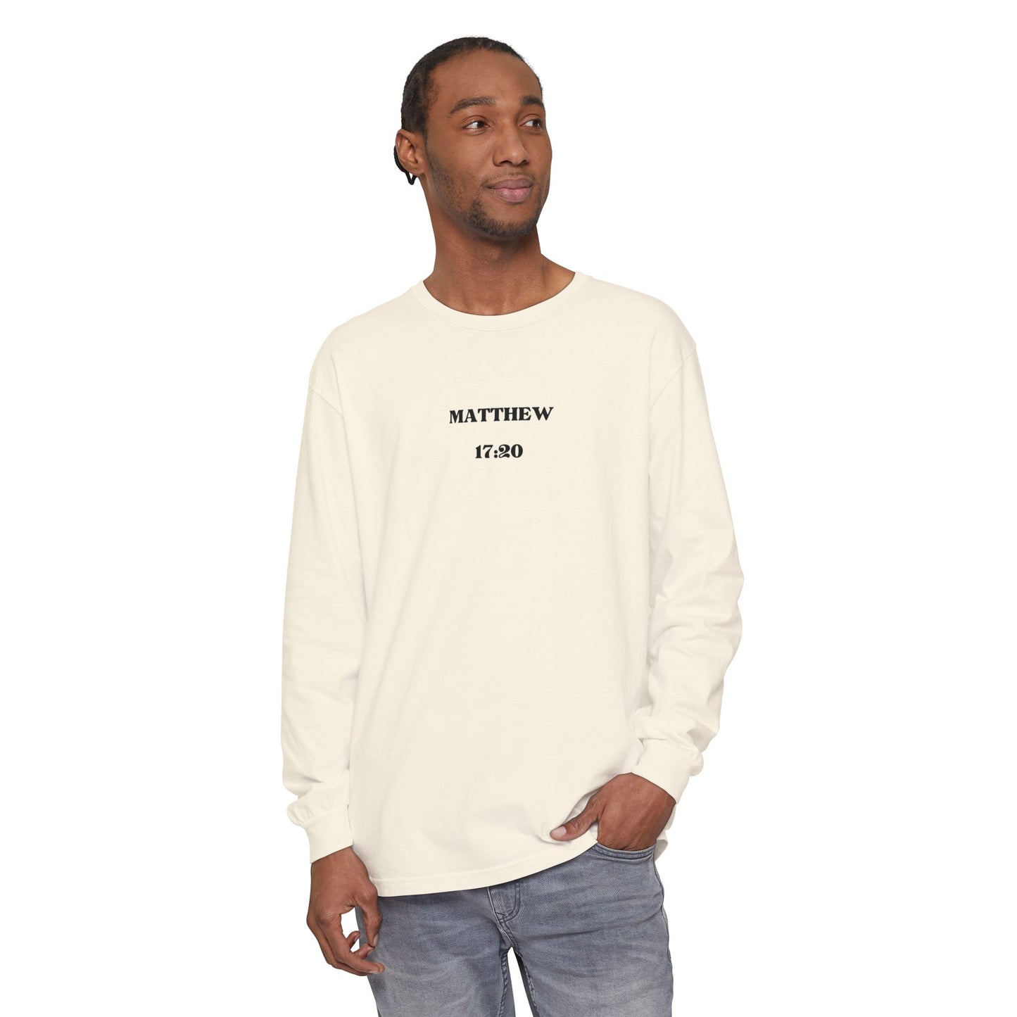Let Your Light Shine Long Sleeve Tee (Matthew 17:20)