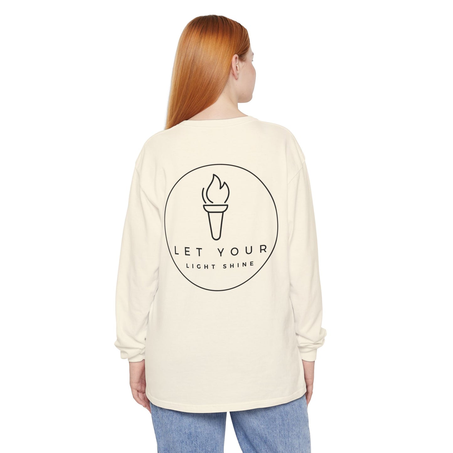 Let Your Light Shine Long Sleeve Tee (Matthew 17:20)