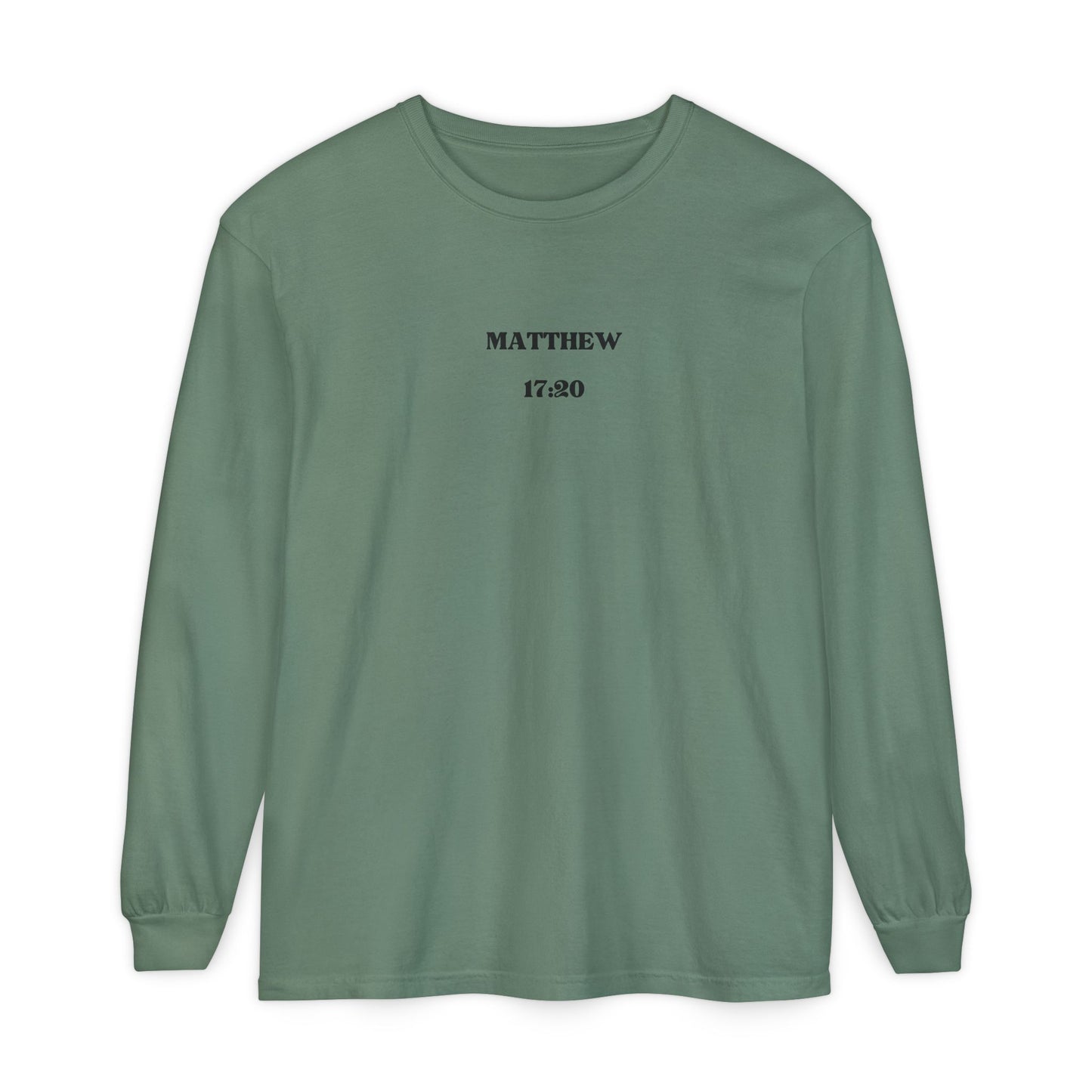 Let Your Light Shine Long Sleeve Tee (Matthew 17:20)