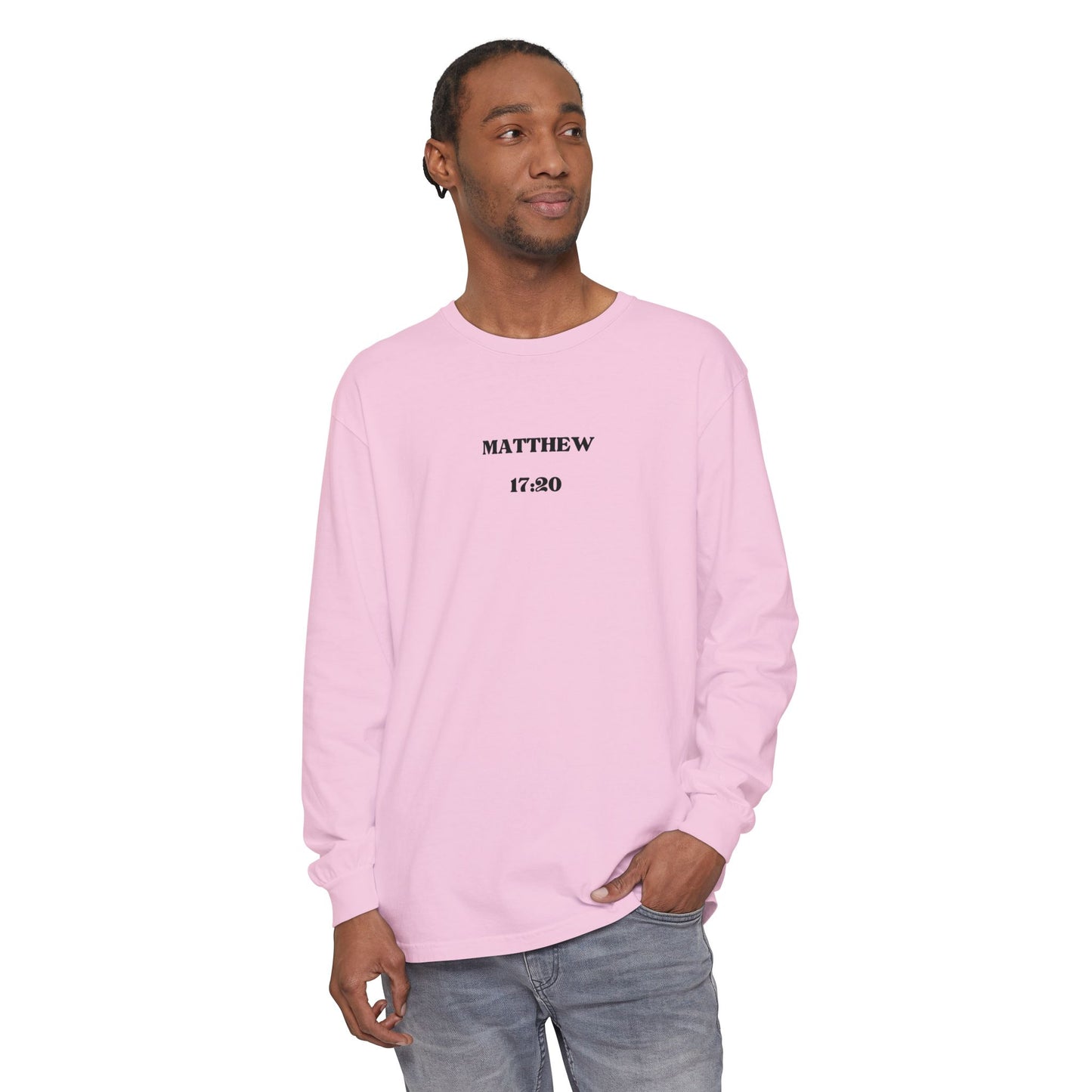 Let Your Light Shine Long Sleeve Tee (Matthew 17:20)