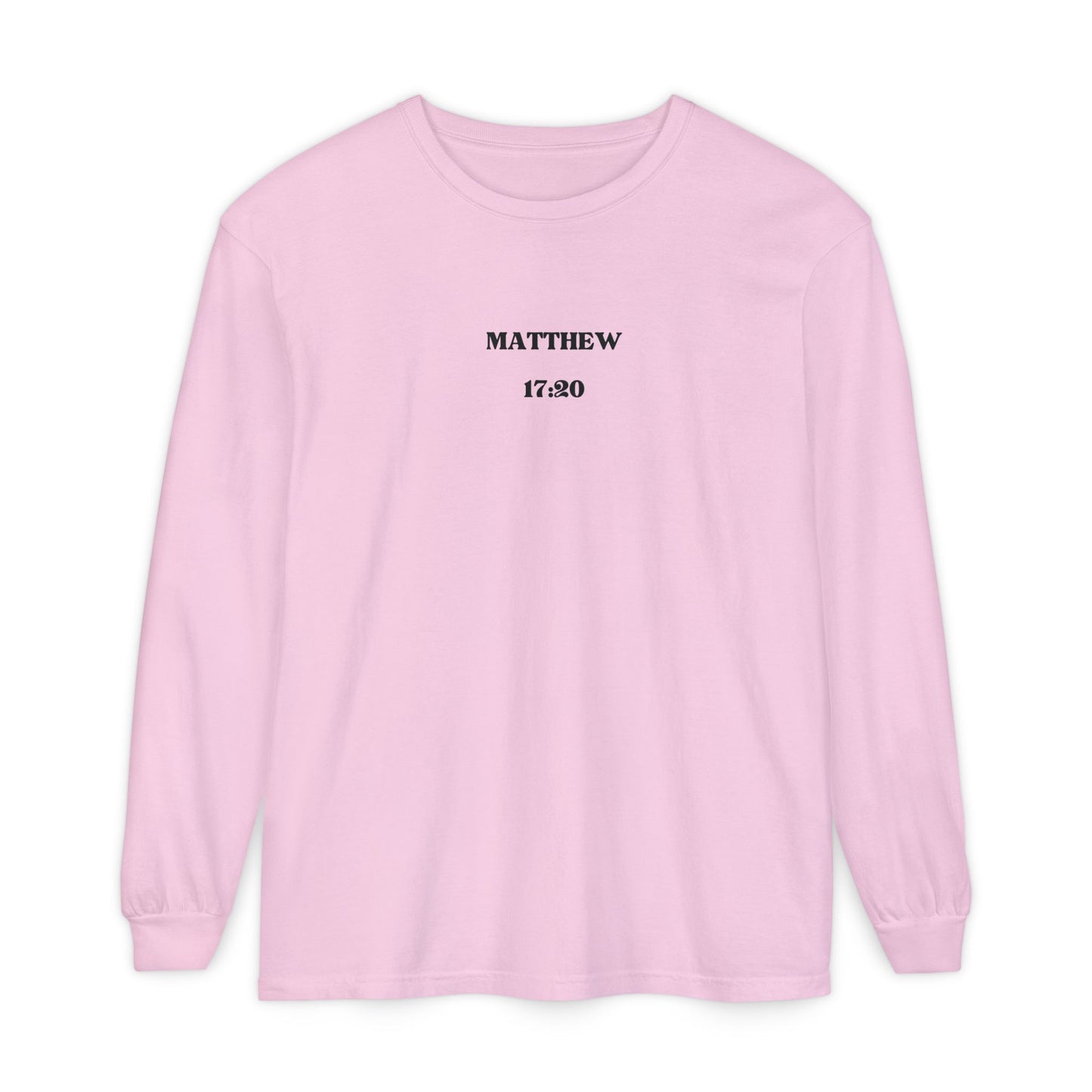 Let Your Light Shine Long Sleeve Tee (Matthew 17:20)