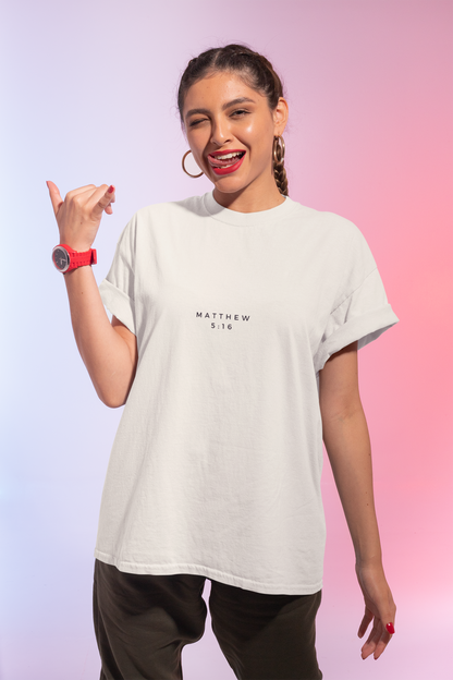 Let Your Light Shine Tee (Matthew 5:16)