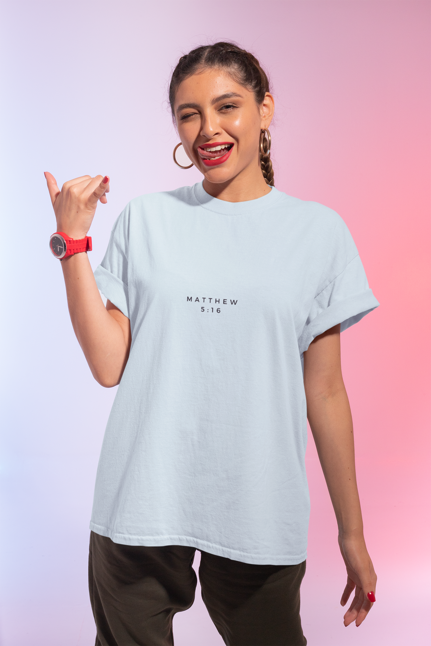 Let Your Light Shine Tee (Matthew 5:16)