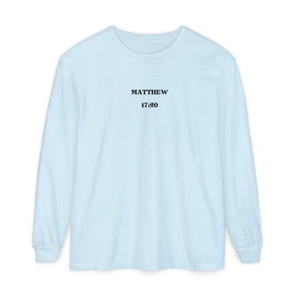 Let Your Light Shine Long Sleeve Tee (Matthew 17:20)